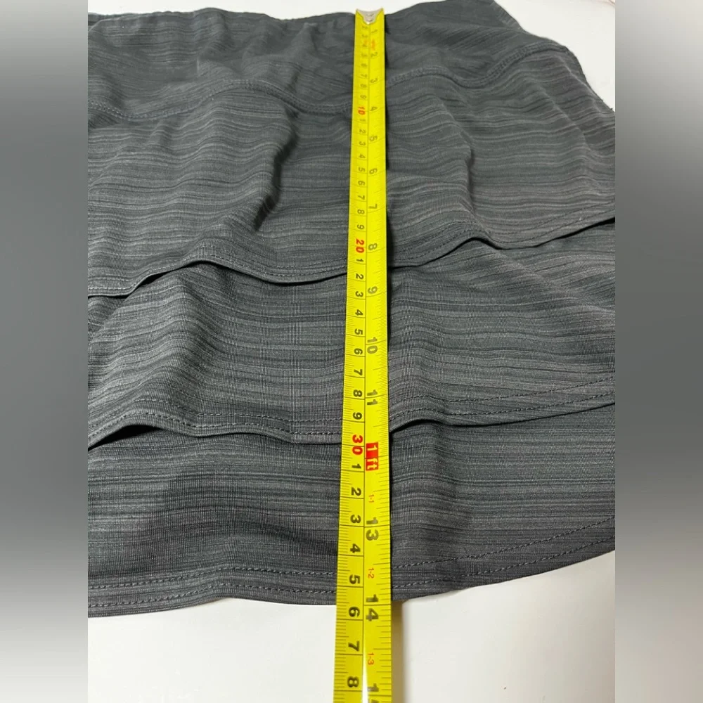 Athleta Black Stripe Swagger Active Skort Skirt